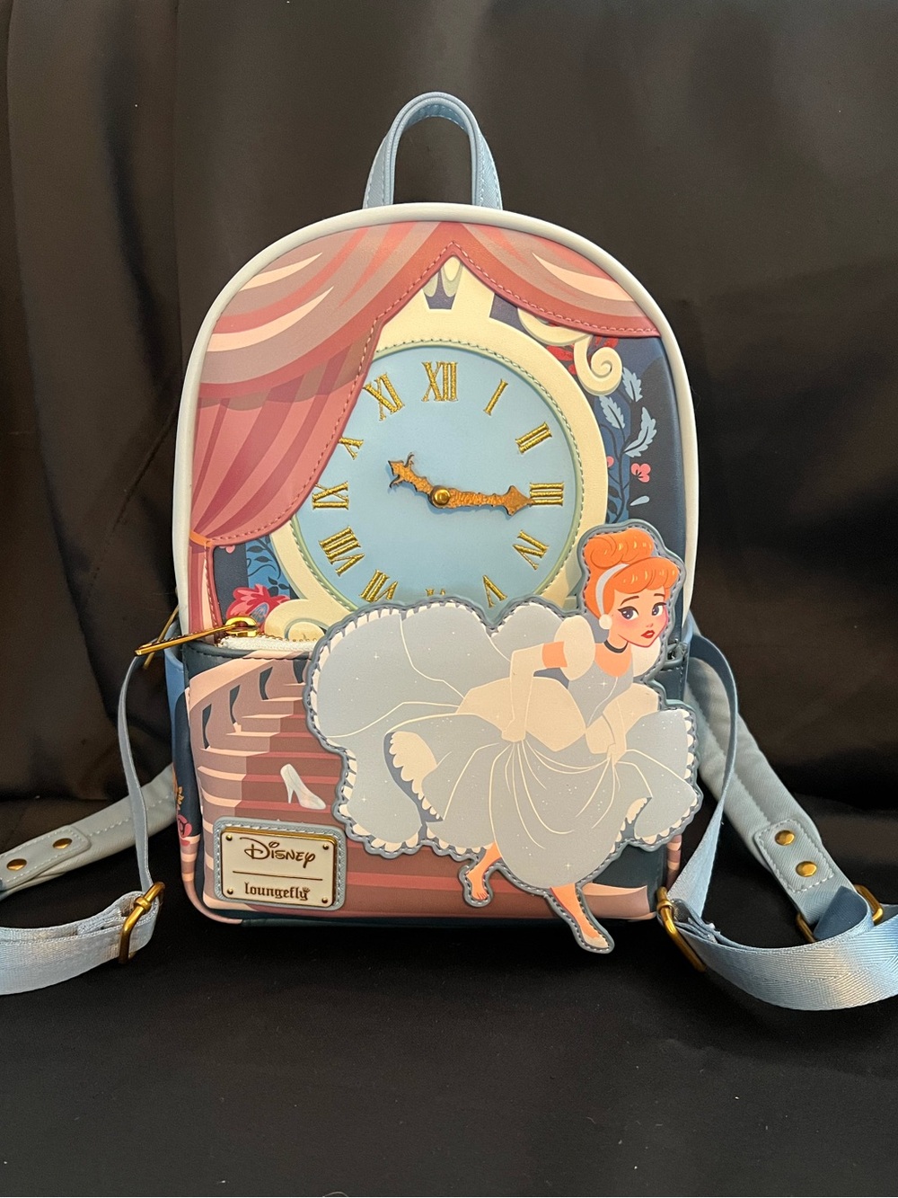 Disney x Loungefly Cinderella Mini Backpack in Light Blue